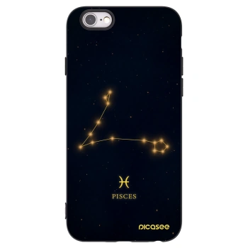 Picasee crna silikonska maskica za Apple iPhone 6/6S - PISCES