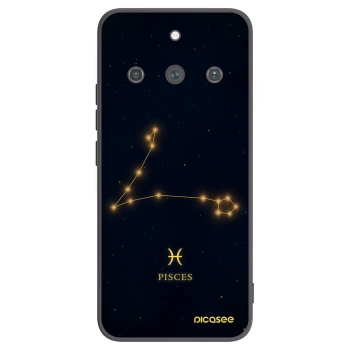 Picasee crna silikonska maskica za Realme 11 Pro+ - PISCES