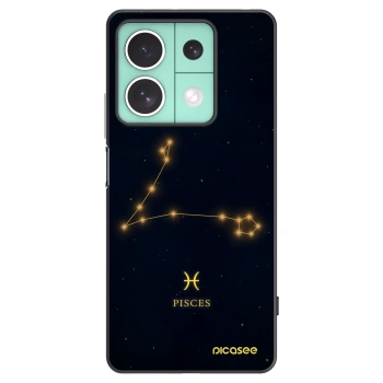 Picasee crna silikonska maskica za Xiaomi Redmi Note 13 5G - PISCES
