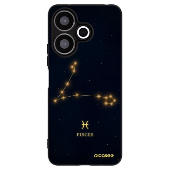 Picasee crna silikonska maskica za Xiaomi Redmi 13 4G - PISCES