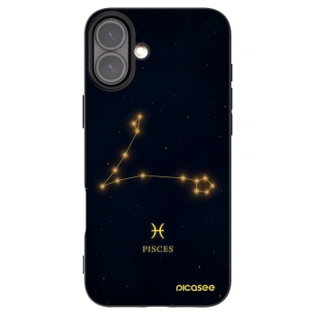 Picasee crna silikonska maskica za Apple iPhone 16 Plus - PISCES