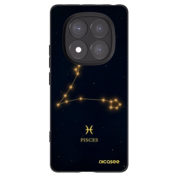 Picasee crna silikonska maskica za Xiaomi Redmi Note 14 Pro 5G - PISCES