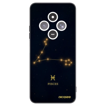 Picasee crna silikonska maskica za Xiaomi Redmi 14C - PISCES