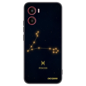 Picasee crna silikonska maskica za Motorola Moto G05 - PISCES