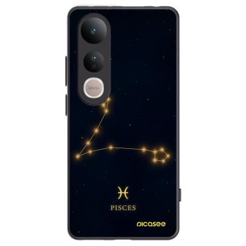 Picasee crna silikonska maskica za Vivo V50 Lite 5G - PISCES