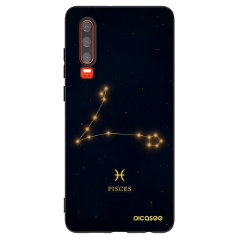 Picasee crna silikonska maskica za Huawei P30 - PISCES