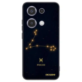 Picasee crna silikonska maskica za Xiaomi Redmi Note 14S - PISCES