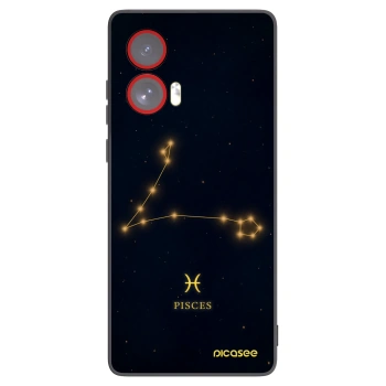 Picasee crna silikonska maskica za Motorola Edge 50 Fusion - PISCES