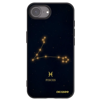 Picasee crna silikonska maskica za Apple iPhone 17e - PISCES