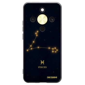 Picasee crna silikonska maskica za Honor Magic8 Lite 5G - PISCES