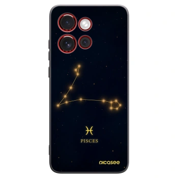 Picasee crna silikonska maskica za Motorola Edge 60 Neo 5G - PISCES