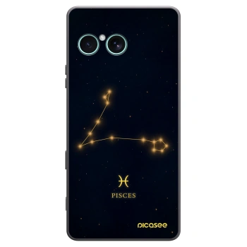 Picasee crna silikonska maskica za Sony Xperia 10 VII - PISCES