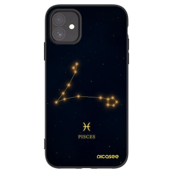 Picasee crna silikonska maskica za Apple iPhone 11 - PISCES