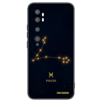 Picasee crna silikonska maskica za Xiaomi Mi Note 10 (Pro) - PISCES