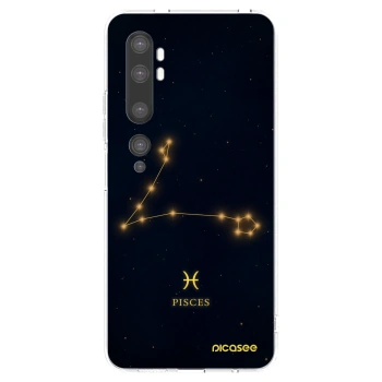 Picasee silikonska prozirna maskica za Xiaomi Mi Note 10 (Pro) - PISCES