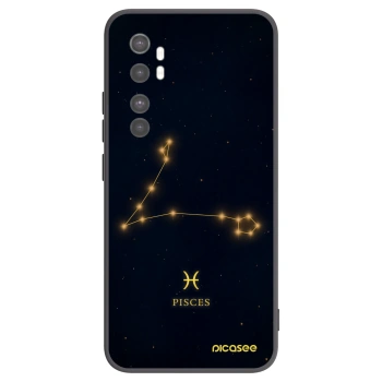 Picasee crna silikonska maskica za Xiaomi Mi Note 10 Lite - PISCES