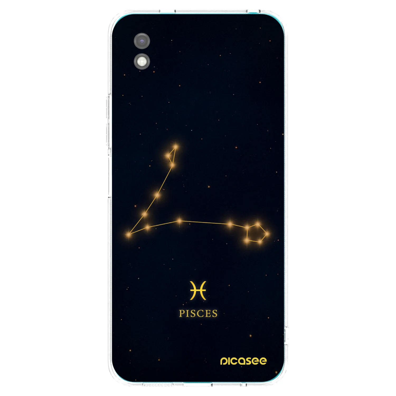 Picasee crna silikonska maskica za Xiaomi Redmi 9A - PISCES