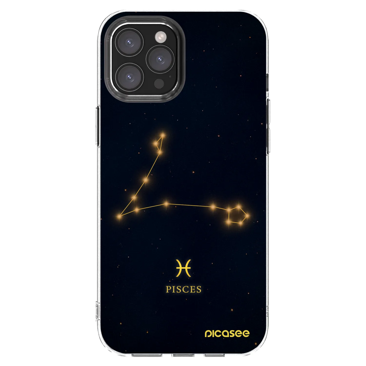 Picasee silikonska prozirna maskica za Apple iPhone 12 Pro Max - PISCES