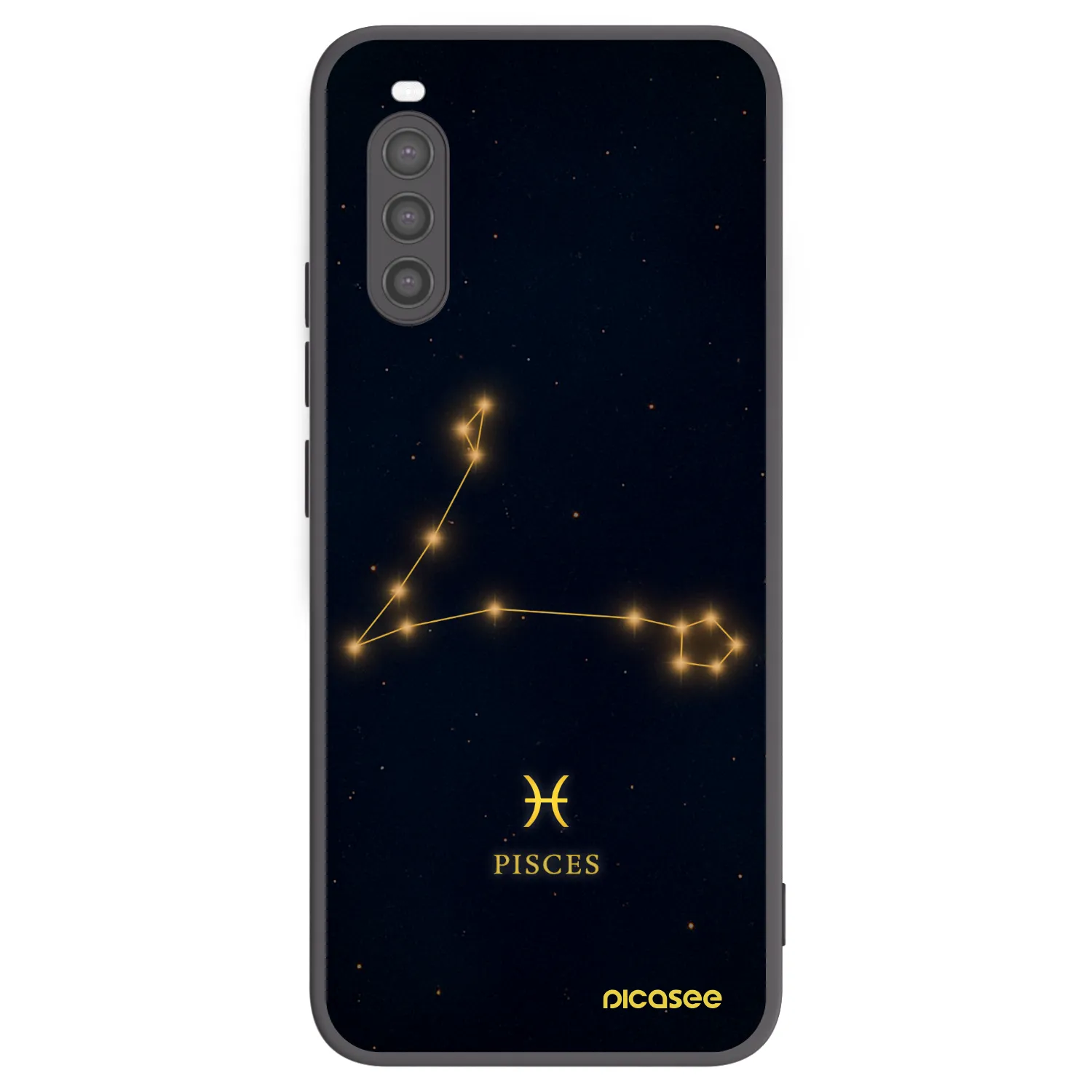 Picasee crna silikonska maskica za Sony Xperia 10 II - PISCES