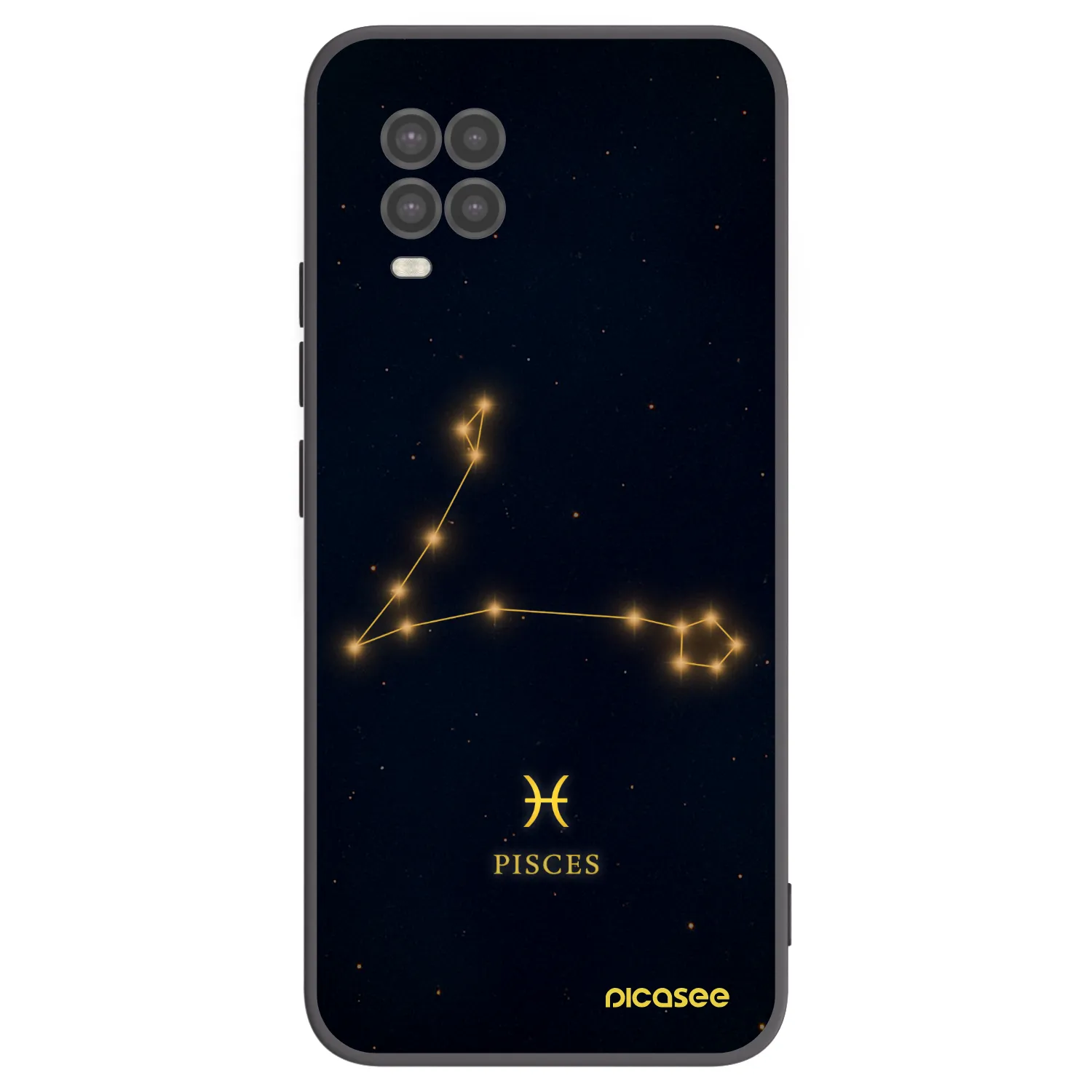 Picasee crna silikonska maskica za Xiaomi Mi 10 Lite - PISCES