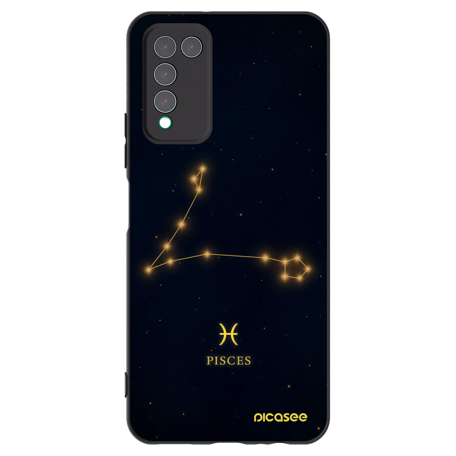 Picasee crna silikonska maskica za Honor 10X Lite - PISCES