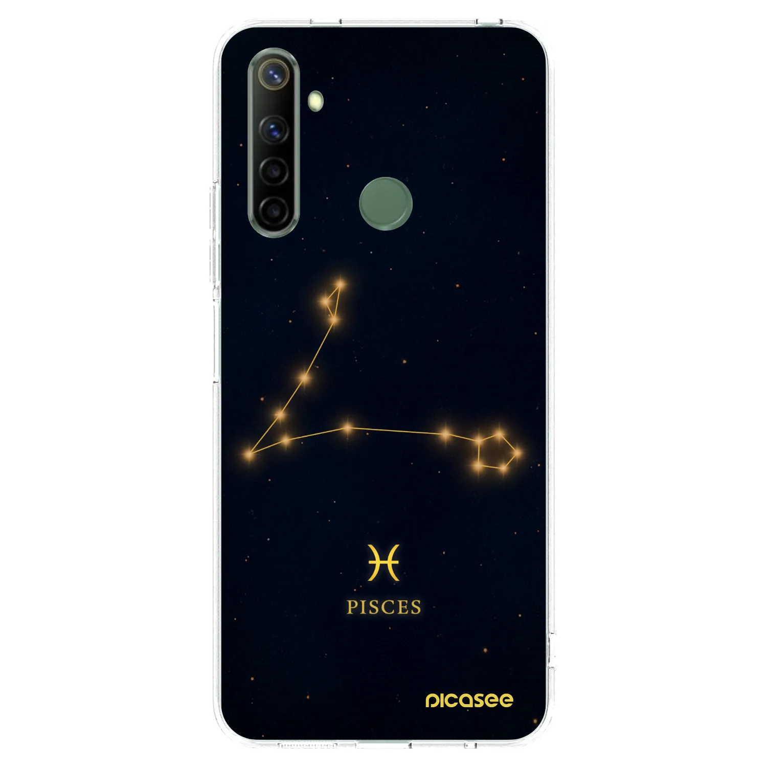 Picasee silikonska prozirna maskica za Realme 6i - PISCES