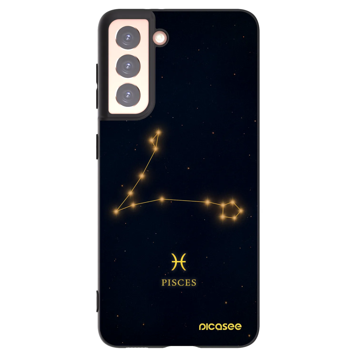 Picasee crna silikonska maskica za Samsung Galaxy S21 5G G991B - PISCES