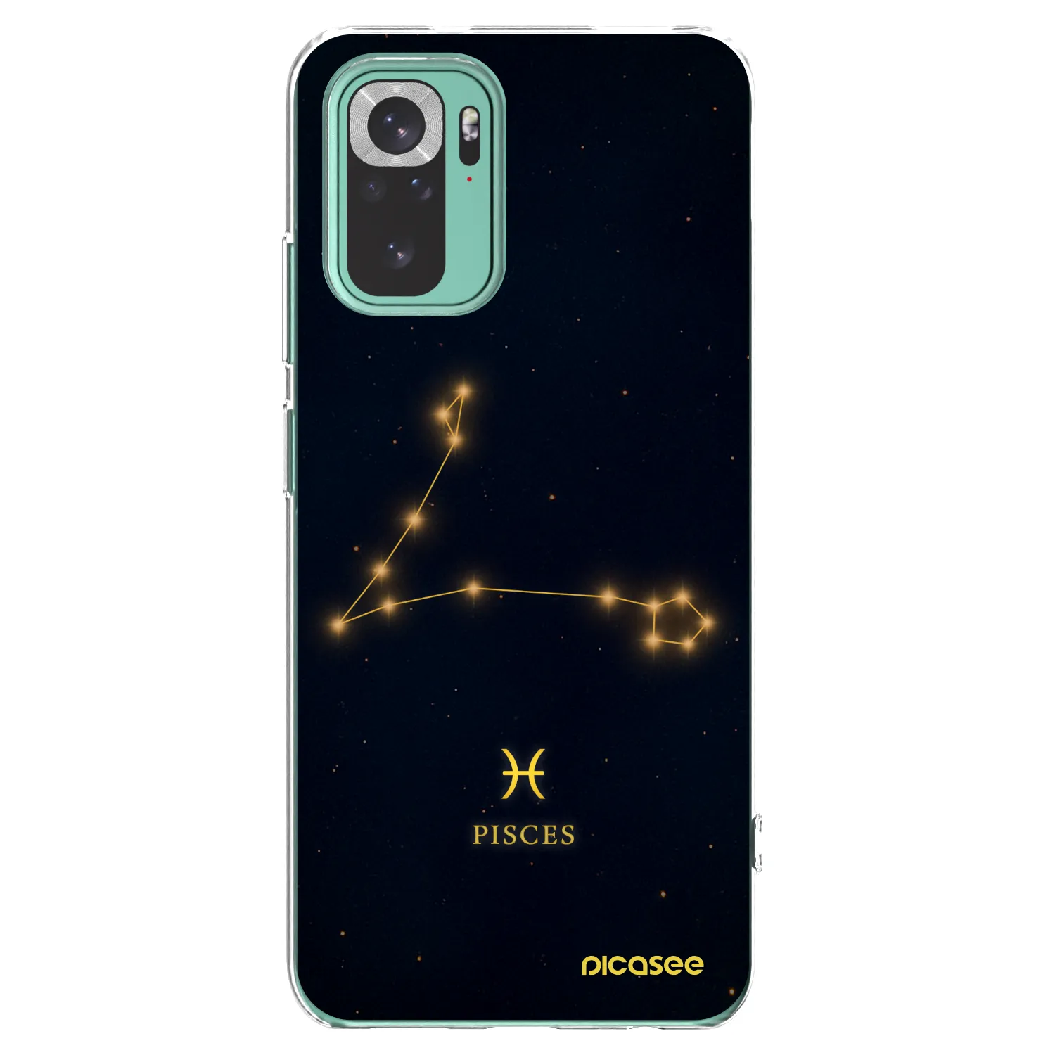 Picasee silikonska prozirna maskica za Xiaomi Redmi Note 10 Pro - PISCES