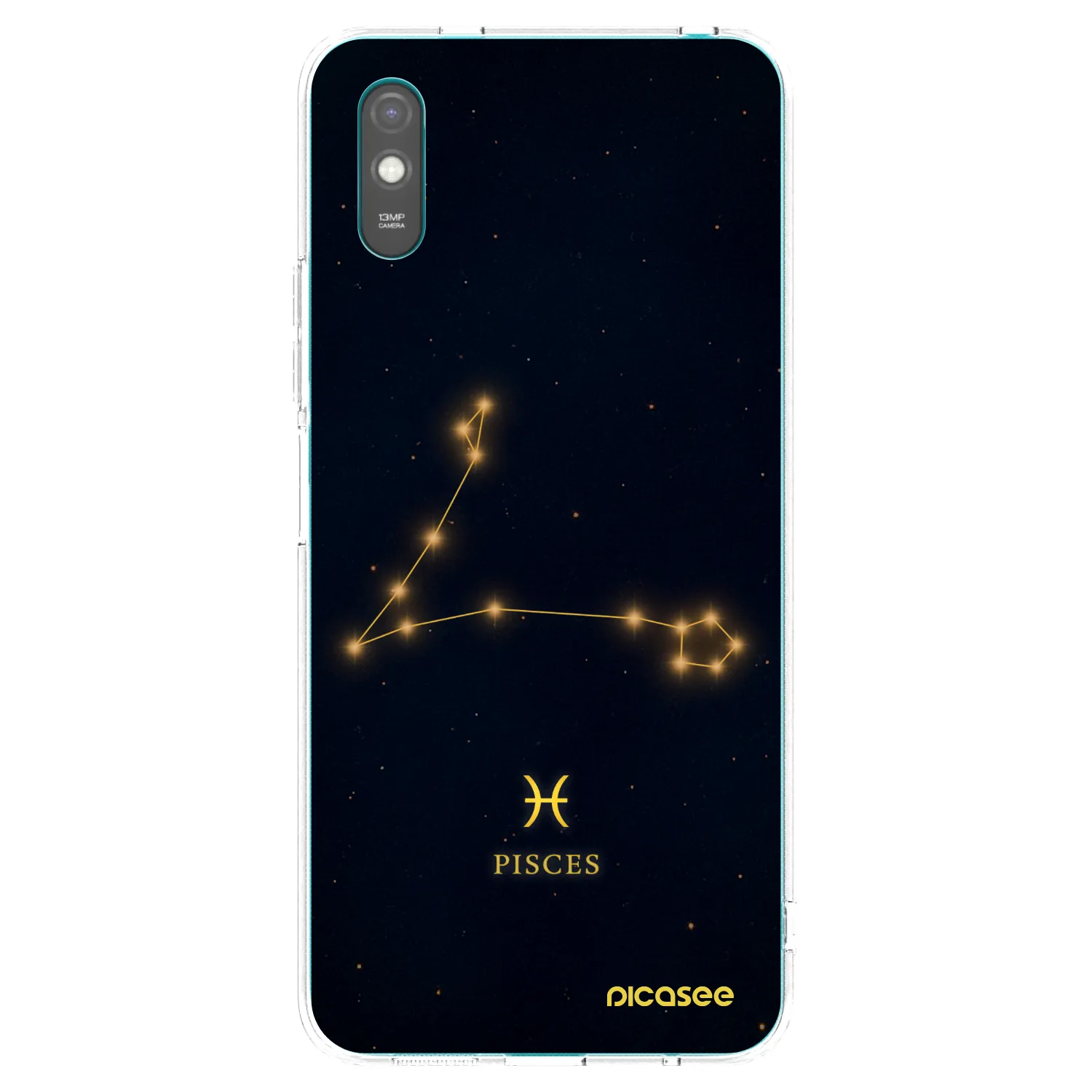 Picasee silikonska prozirna maskica za Xiaomi Redmi 9AT - PISCES
