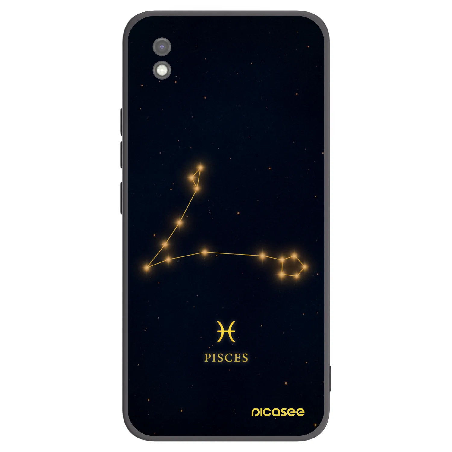 Picasee crna silikonska maskica za Xiaomi Redmi 9AT - PISCES