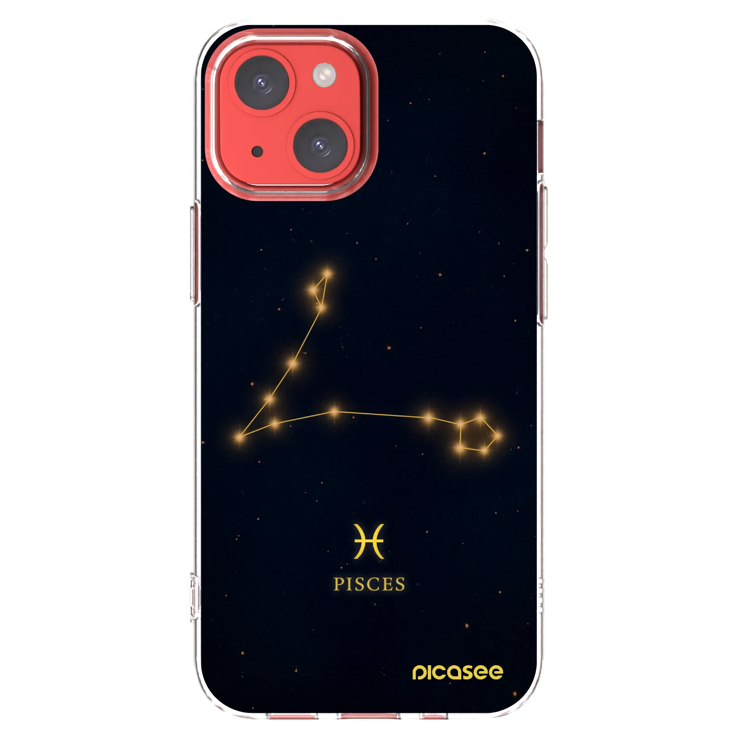 Picasee silikonska prozirna maskica za Apple iPhone 13 mini - PISCES
