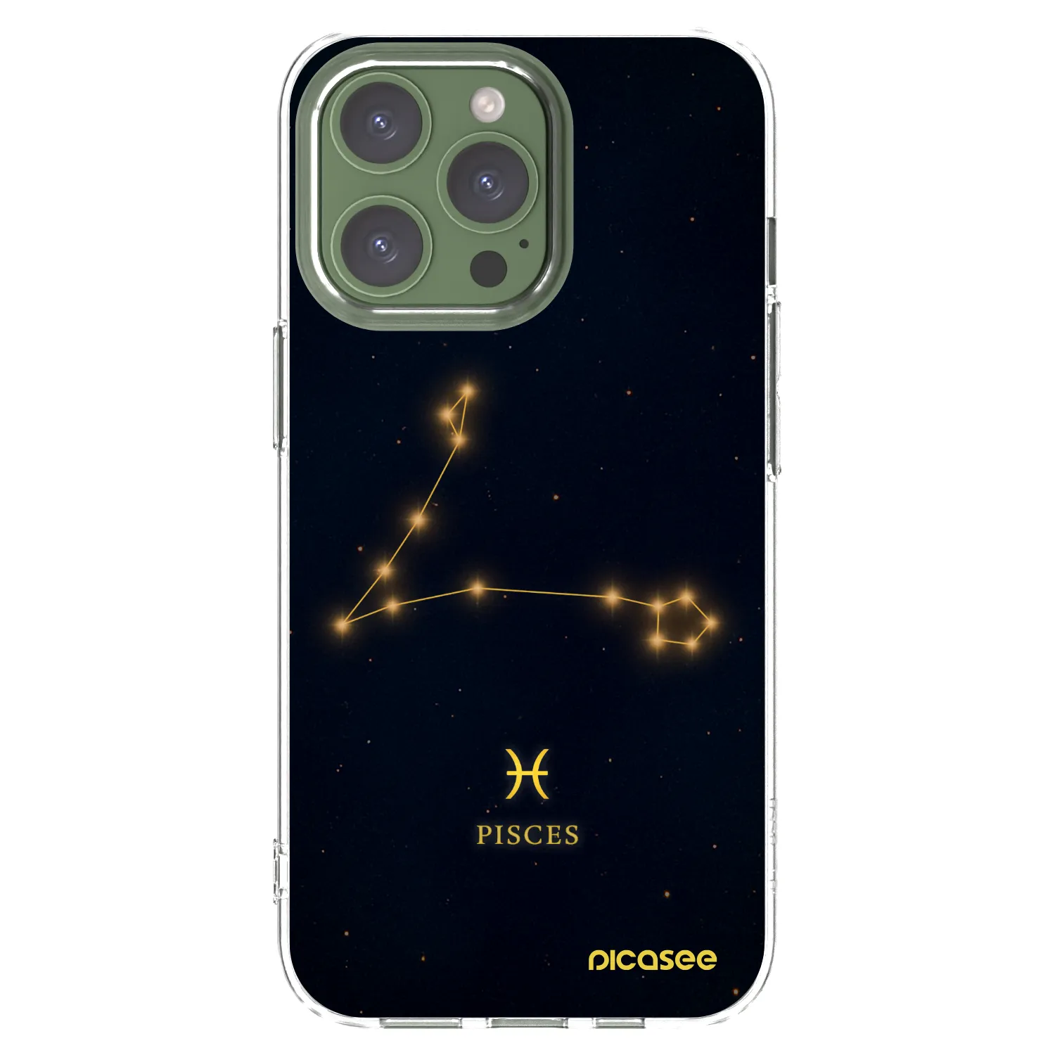 Picasee silikonska prozirna maskica za Apple iPhone 13 Pro - PISCES