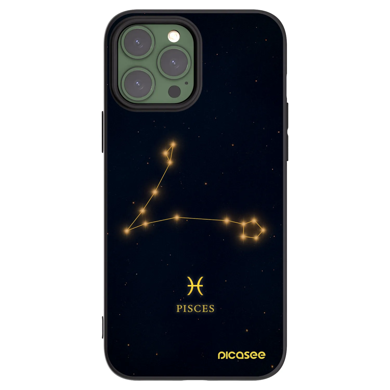 Picasee crna silikonska maskica za Apple iPhone 13 Pro Max - PISCES