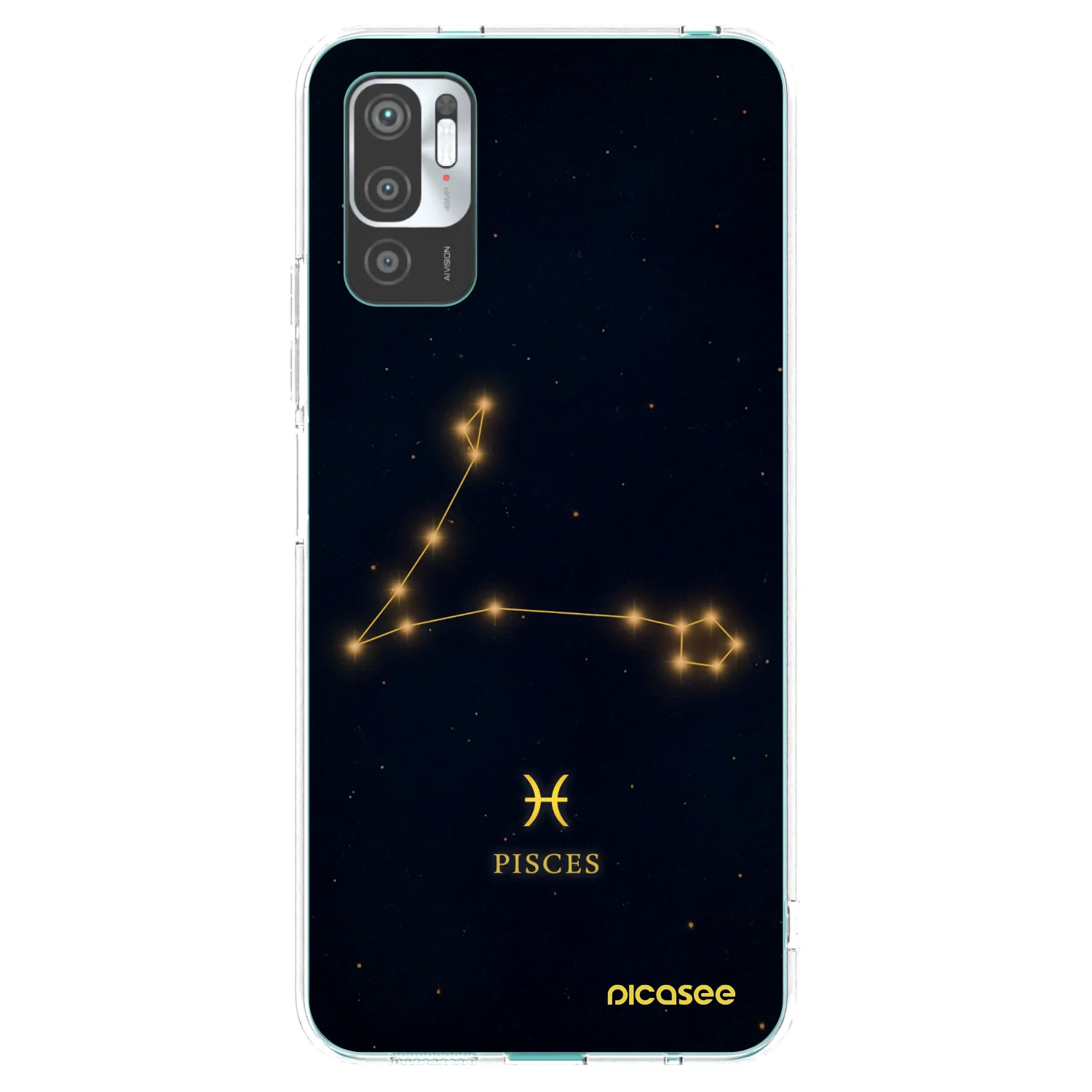 Picasee silikonska prozirna maskica za Xiaomi Redmi Note 10 5G - PISCES