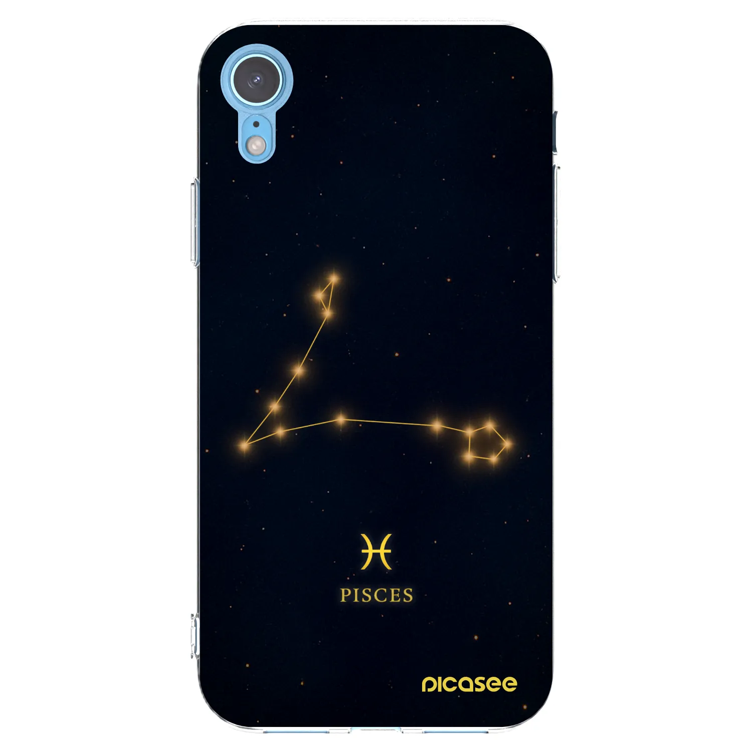 Picasee silikonska prozirna maskica za Apple iPhone XR - PISCES