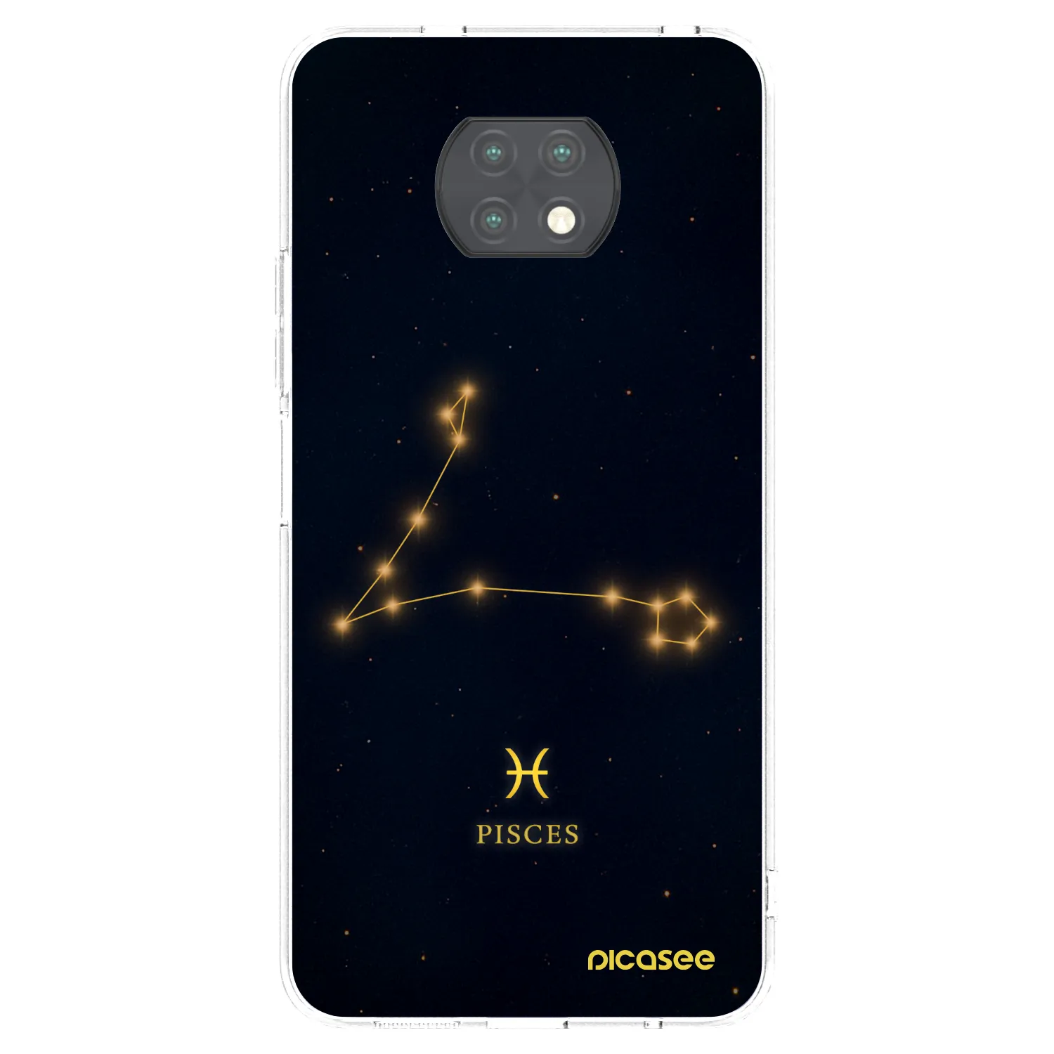 Picasee silikonska prozirna maskica za Xiaomi Redmi Note 9T - PISCES