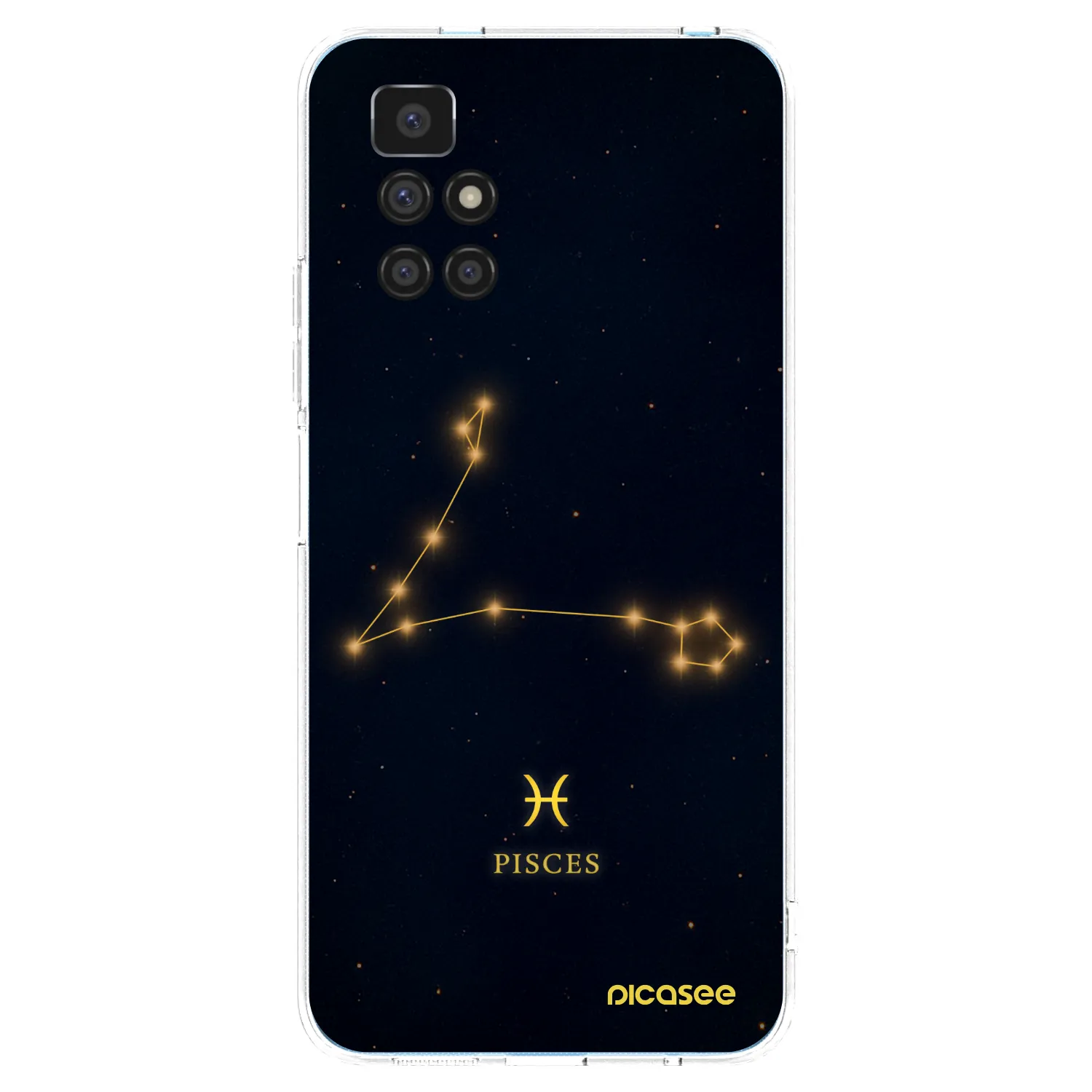 Picasee silikonska prozirna maskica za Xiaomi Redmi 10 - PISCES