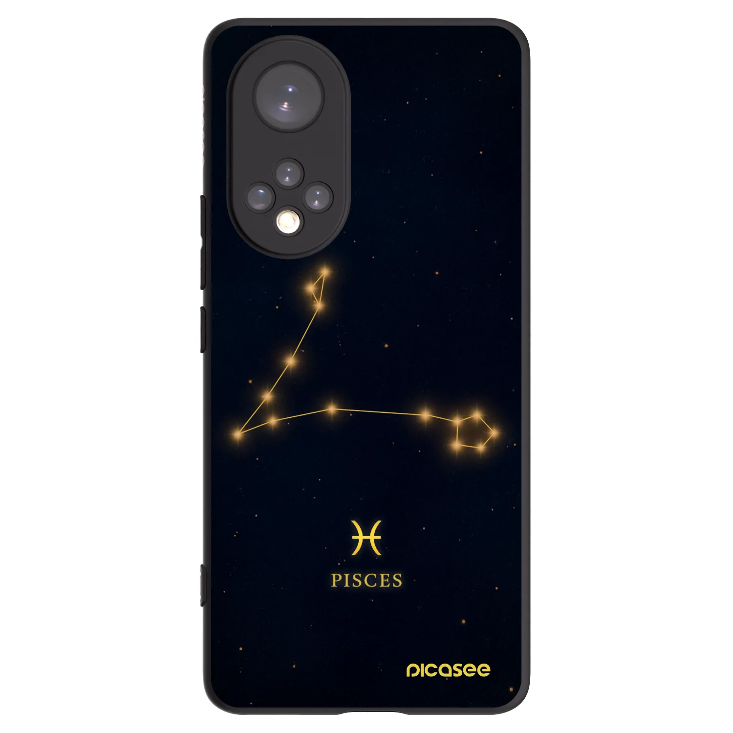 Picasee crna silikonska maskica za Honor 50 5G - PISCES