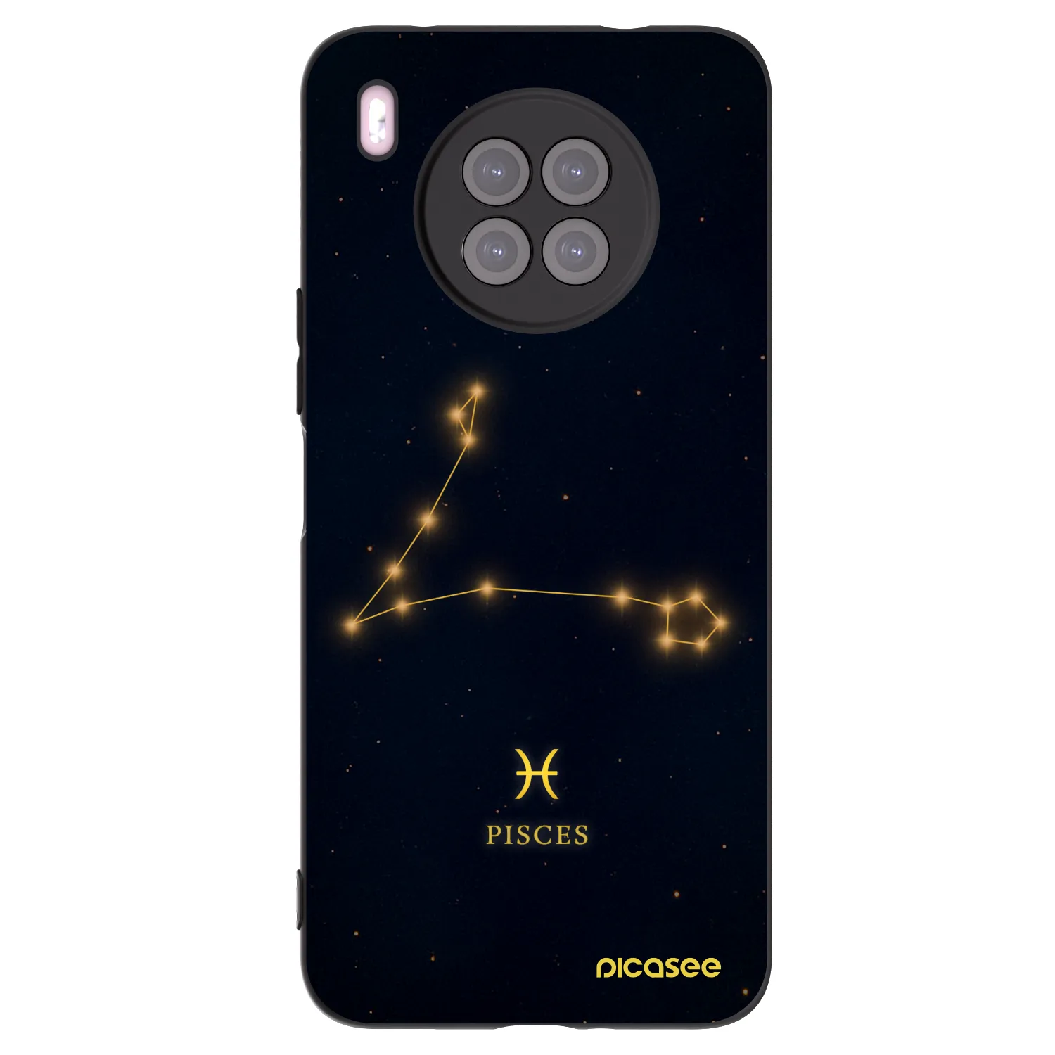 Picasee crna silikonska maskica za Huawei Nova 8i - PISCES