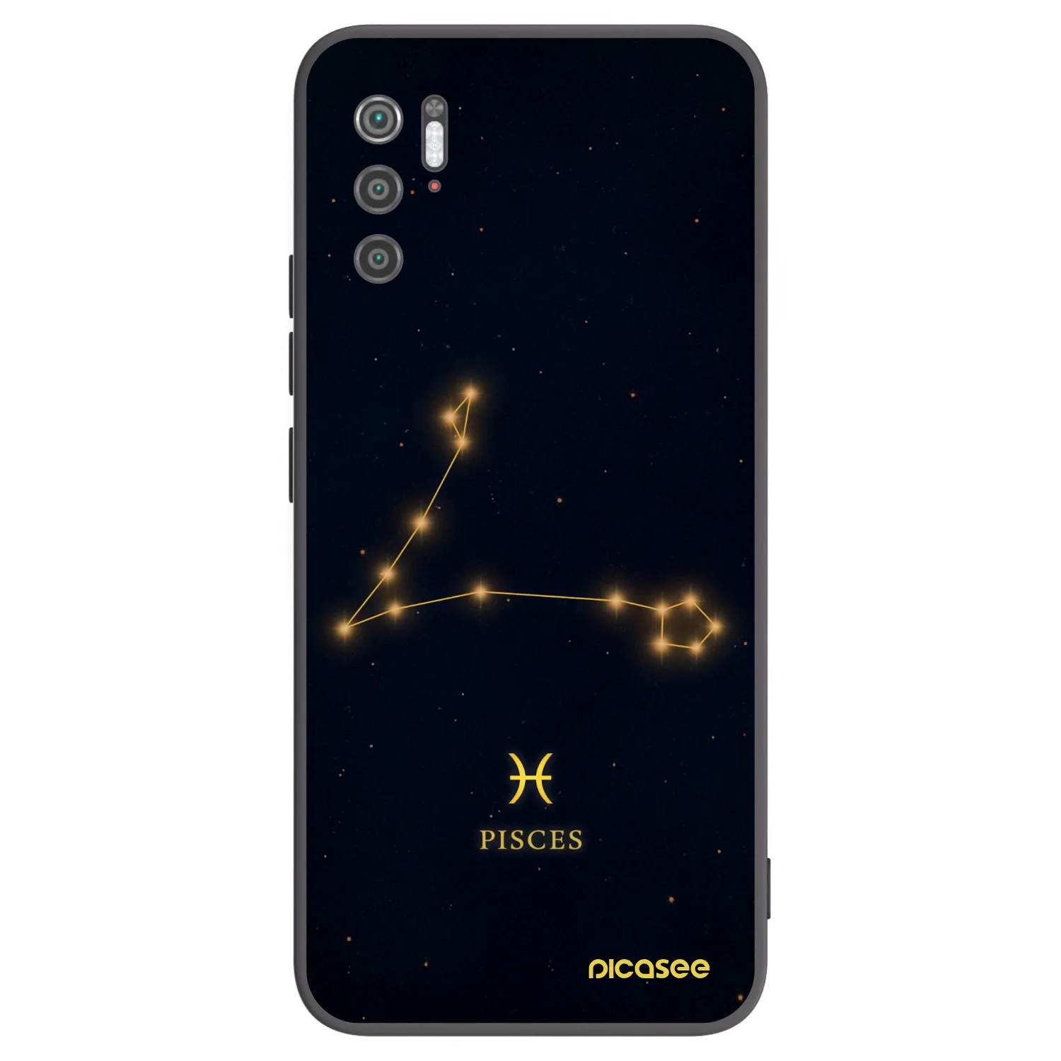 Picasee crna silikonska maskica za Xiaomi Poco M3 Pro 5G - PISCES