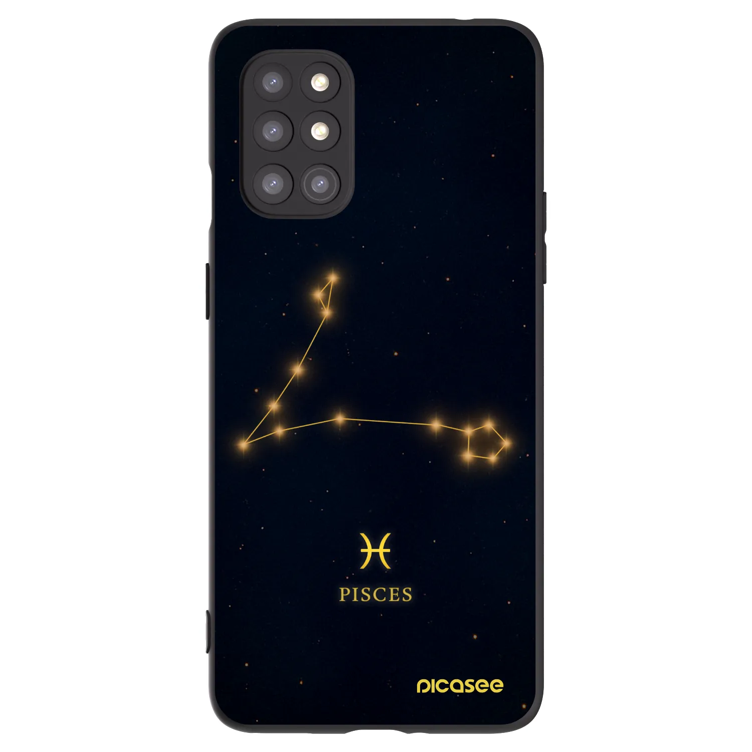 Picasee crna silikonska maskica za OnePlus 8T - PISCES