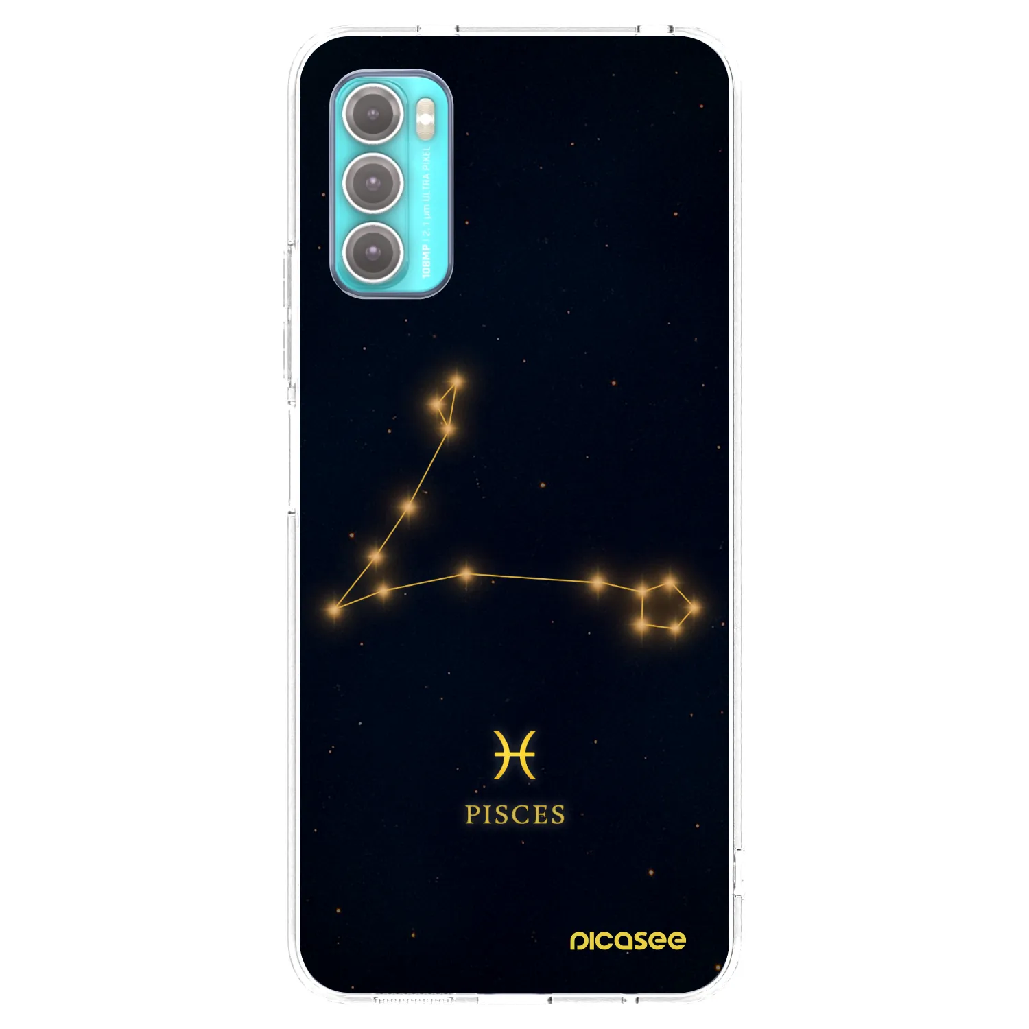 Picasee silikonska prozirna maskica za Motorola Moto G60 - PISCES