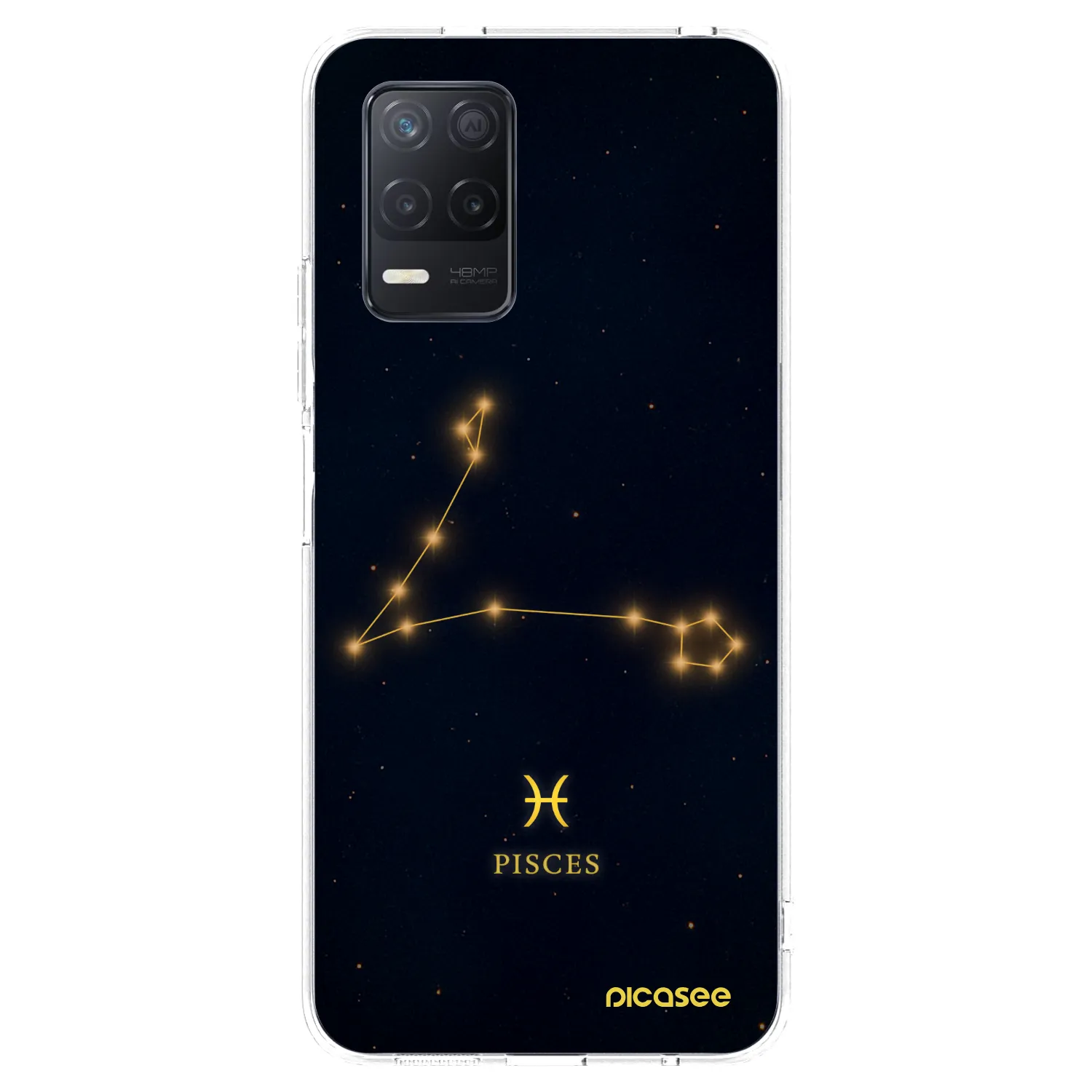 Picasee silikonska prozirna maskica za Realme 8 5G - PISCES