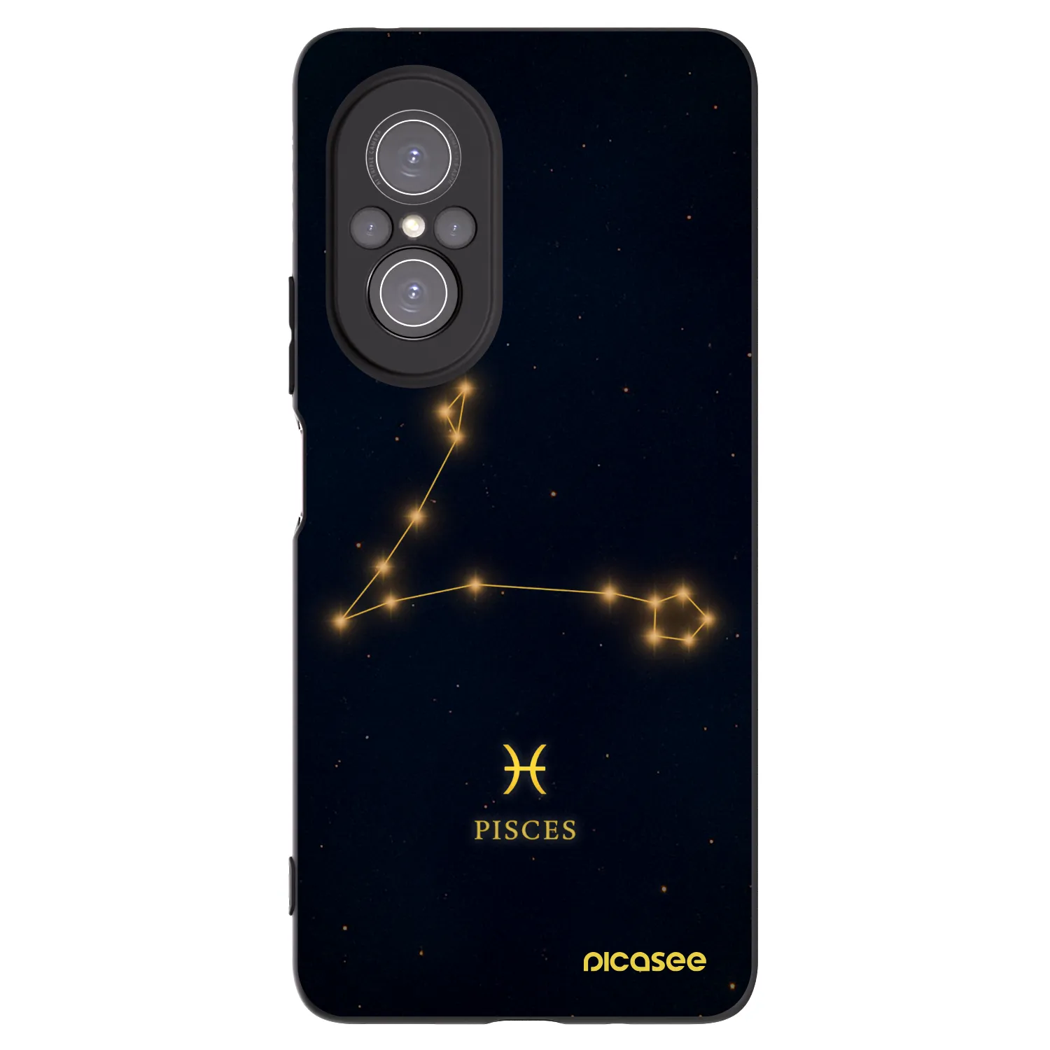Picasee crna silikonska maskica za Huawei Nova 9 SE - PISCES
