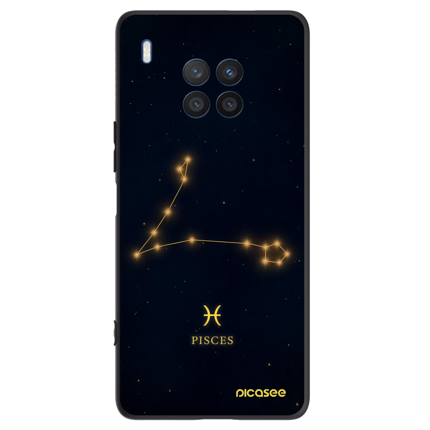 Picasee crna silikonska maskica za Honor 50 Lite - PISCES