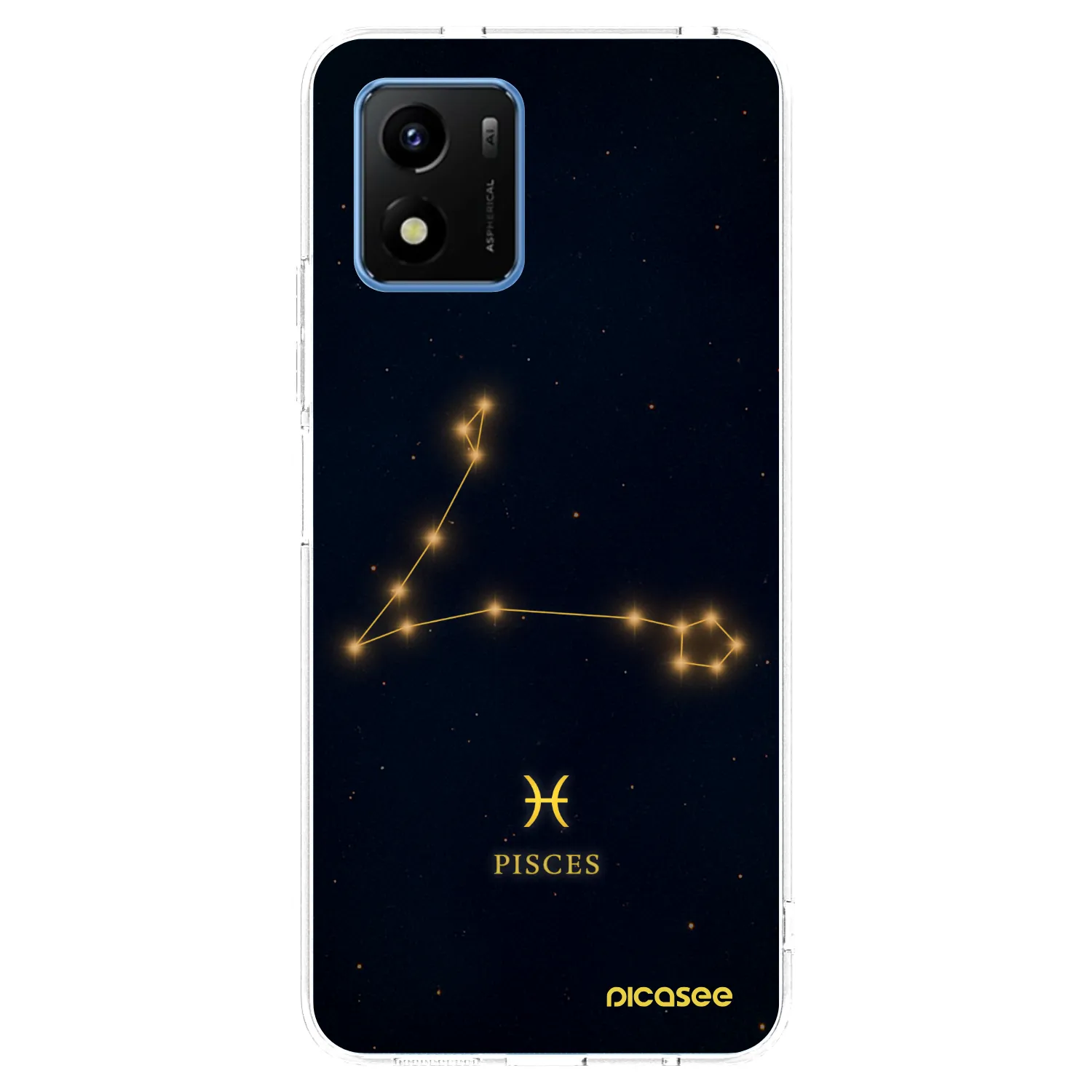 Picasee silikonska prozirna maskica za Vivo Y01 - PISCES