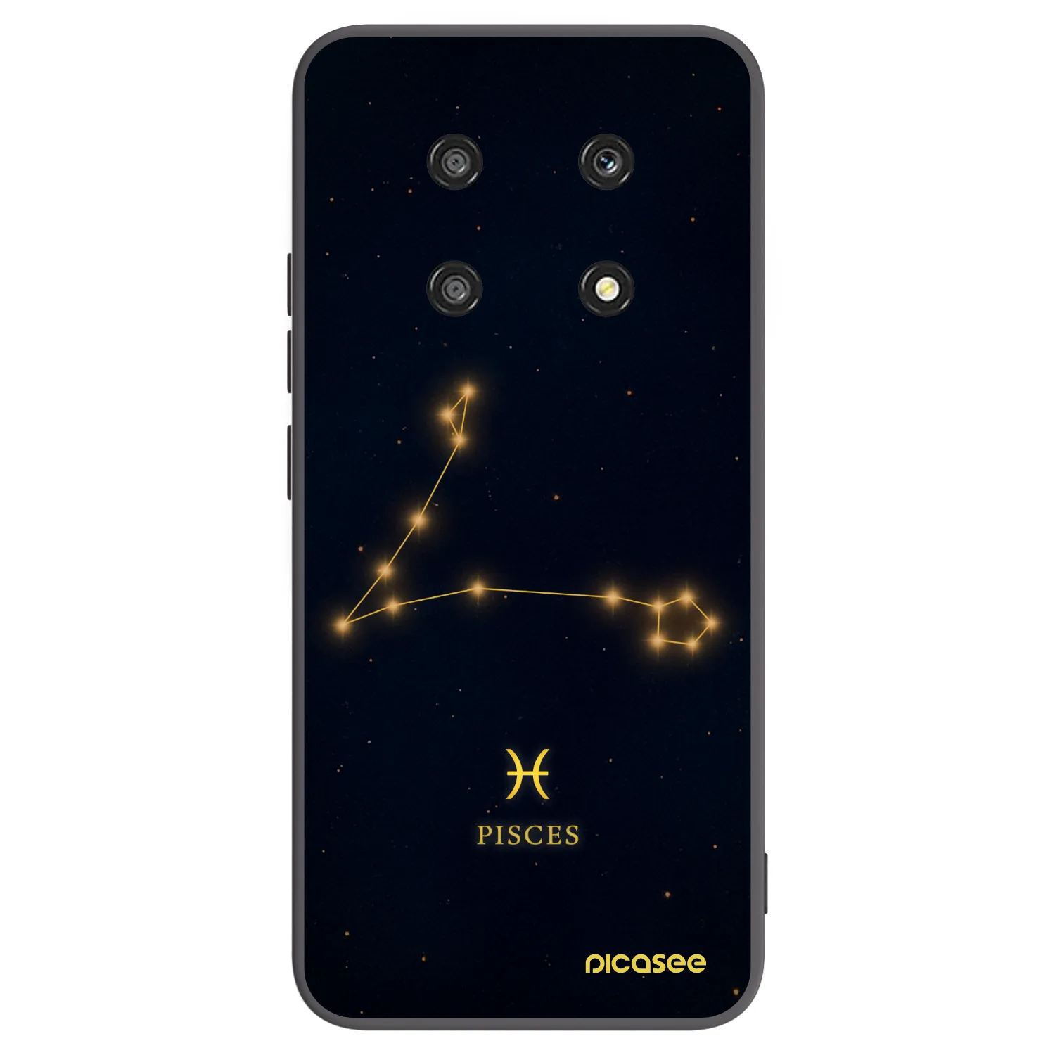 Picasee crna silikonska maskica za Honor Magic4 Lite 5G - PISCES