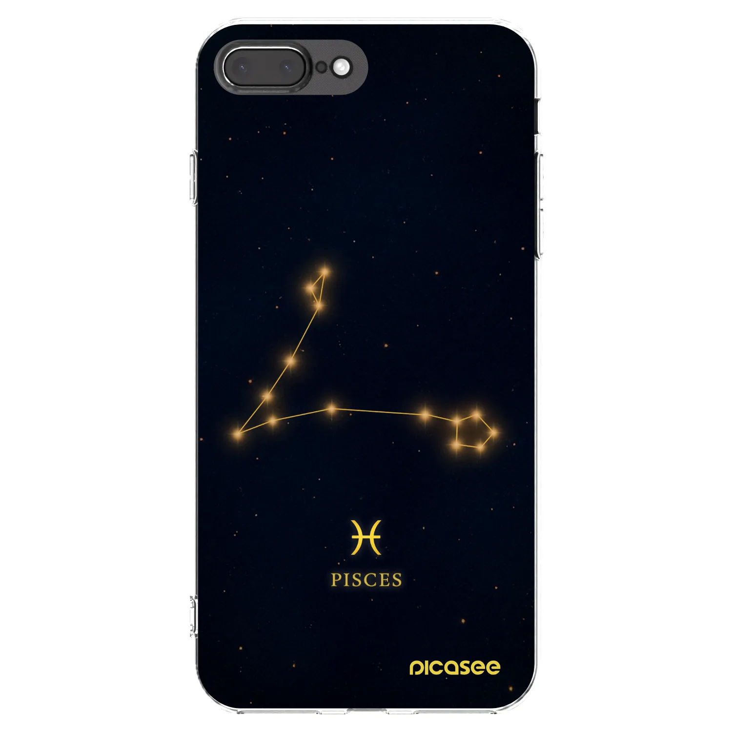 Picasee silikonska prozirna maskica za Apple iPhone 8 Plus - PISCES
