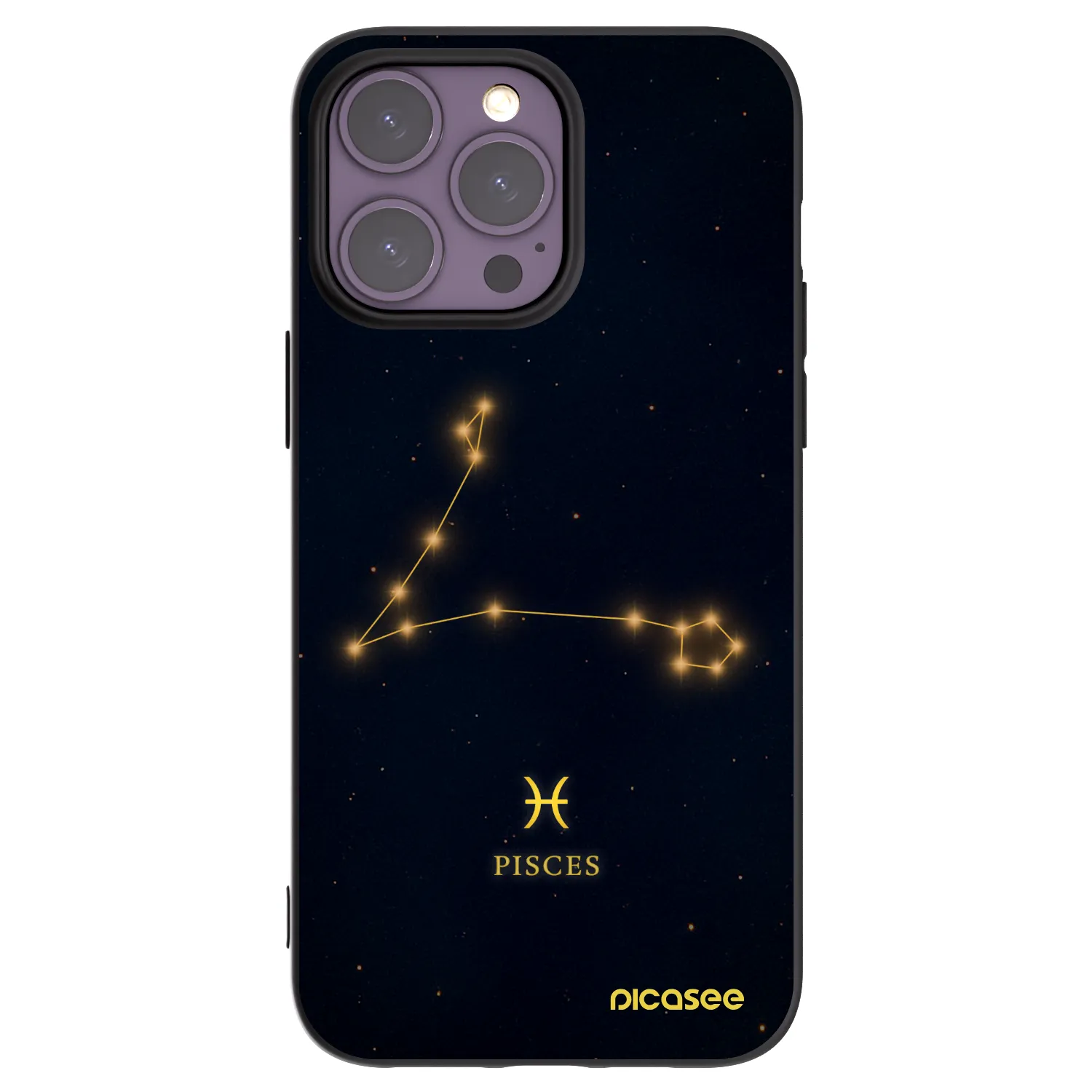 Picasee crna silikonska maskica za Apple iPhone 14 Pro Max - PISCES