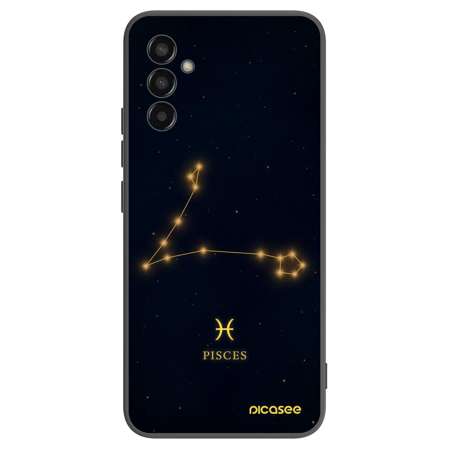 Picasee crna silikonska maskica za Samsung Galaxy M13 M135F - PISCES